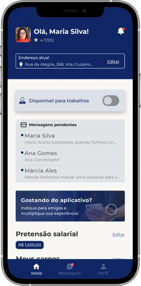 Telas do App 4