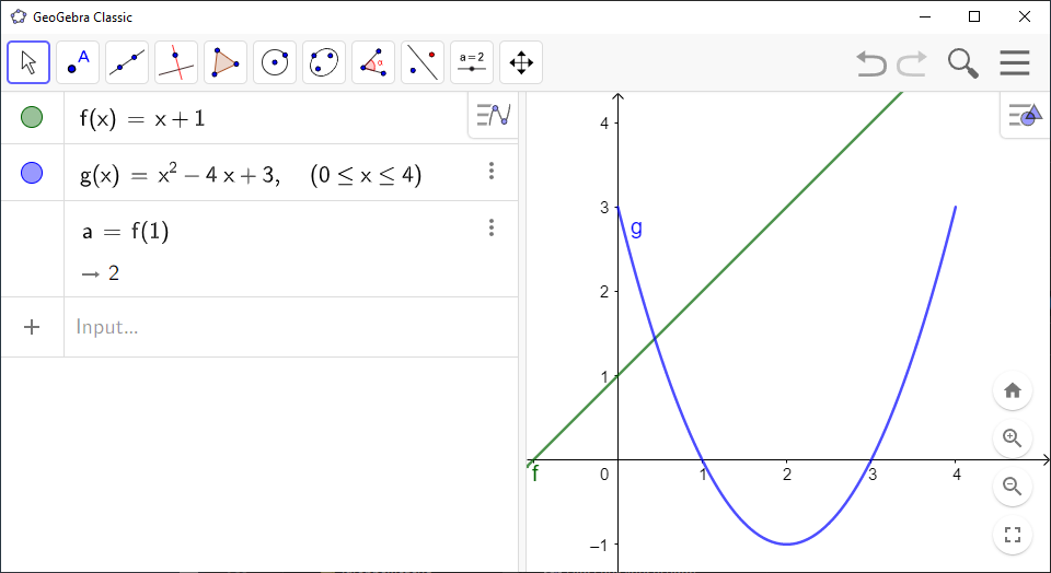 Captura de tela de aplicativo Geogebra  - aplicativos e plataformas