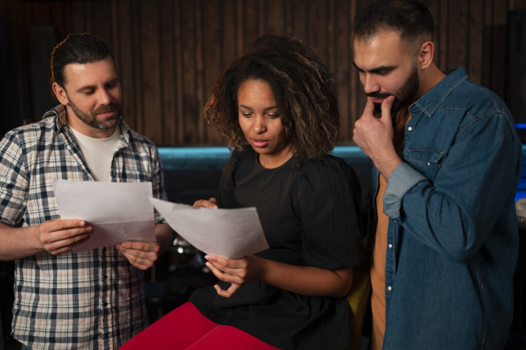 ux research qualitativa Profissionais de UX lendo respostas de questionário de UX research