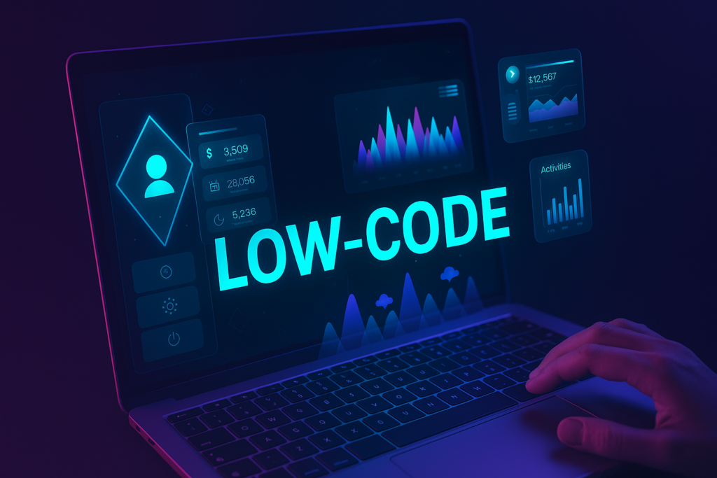 low-code imagem feita por ia para representar o low-code