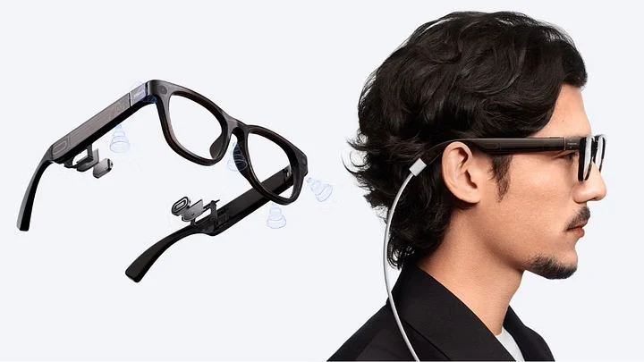 Óculos inteligentes com interface interativa.