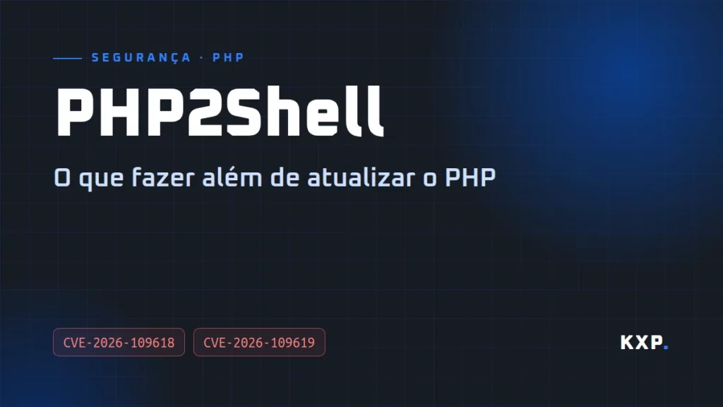 PHP2Shell: o que fazer além de atualizar o PHP, com os códigos CVE-2026-109618 e CVE-2026-109619